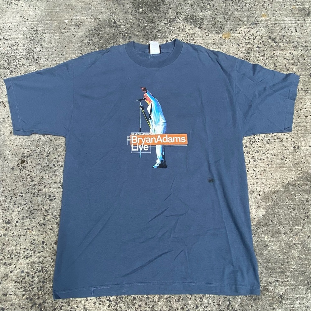 Vintage Y2k Brian Adams Giant Tour Tee